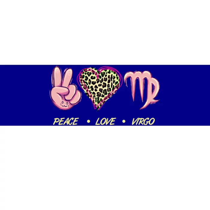 Peace Love Virgo Zodiac Sign Horoscope Gift Bumper Sticker