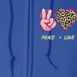 Peace Love Virgo Zodiac Sign Horoscope Gift Full Zip Hoodie