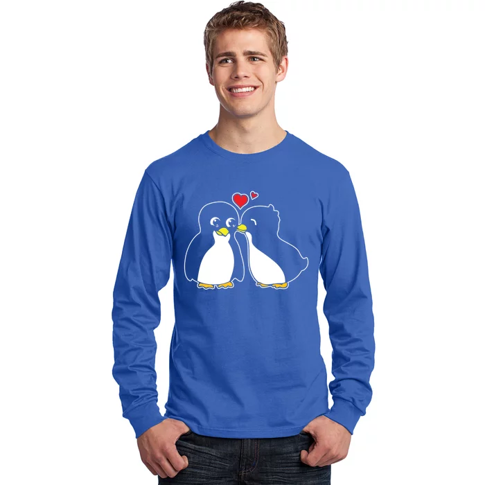 Penguin Lover Valentines Day Cute Animal Love Wildlife Gift Long Sleeve Shirt