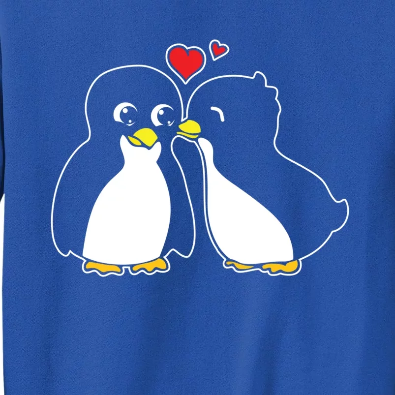 Penguin Lover Valentines Day Cute Animal Love Wildlife Gift Tall Sweatshirt