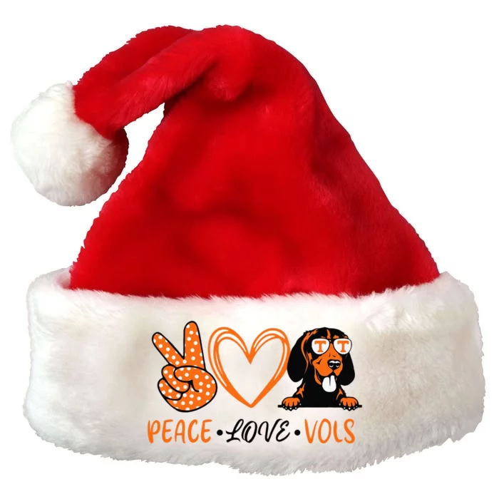 Peace Love Vols Premium Christmas Santa Hat