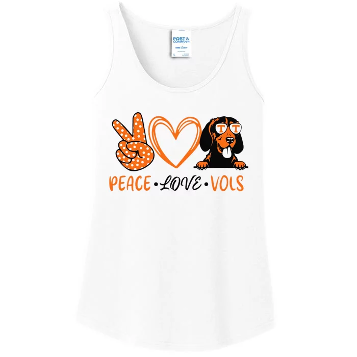 Peace Love Vols Ladies Essential Tank