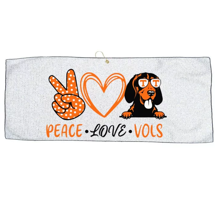 Peace Love Vols Large Microfiber Waffle Golf Towel