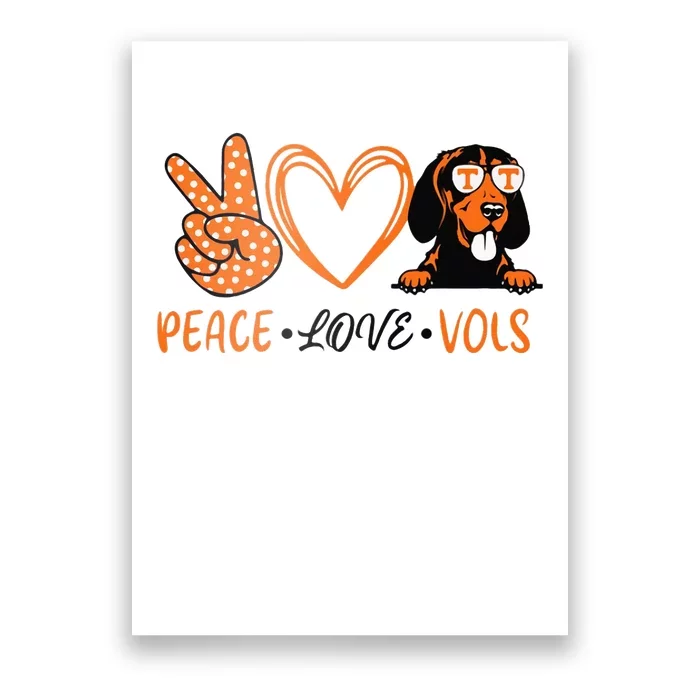 Peace Love Vols Poster