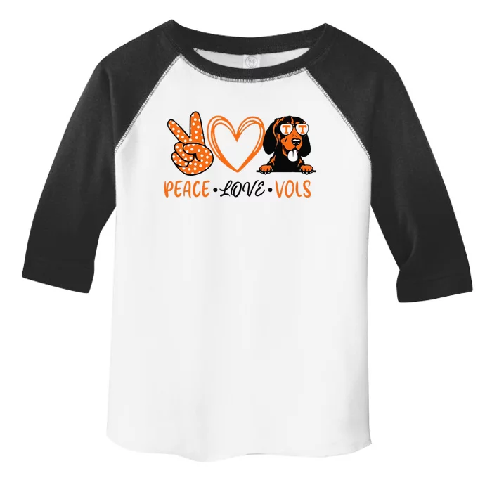 Peace Love Vols Toddler Fine Jersey T-Shirt