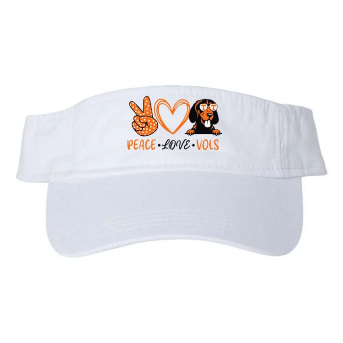 Peace Love Vols Valucap Bio-Washed Visor