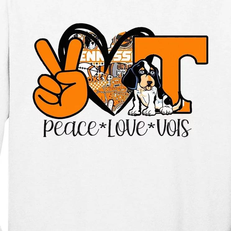 Peace Love Vols Tall Long Sleeve T-Shirt