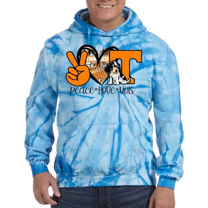 Peace Love Vols Tie Dye Hoodie