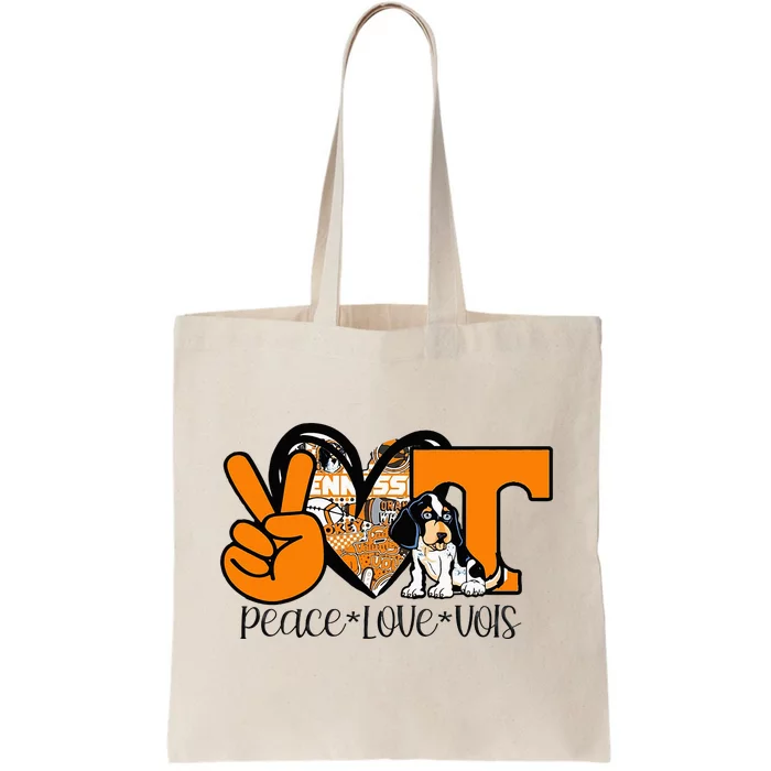 Peace Love Vols Tote Bag