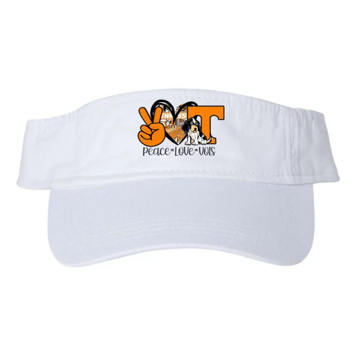 Peace Love Vols Valucap Bio-Washed Visor