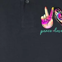 Peace Love Volleyball Player Tie Dye Style Women Teen Softstyle Adult Sport Polo