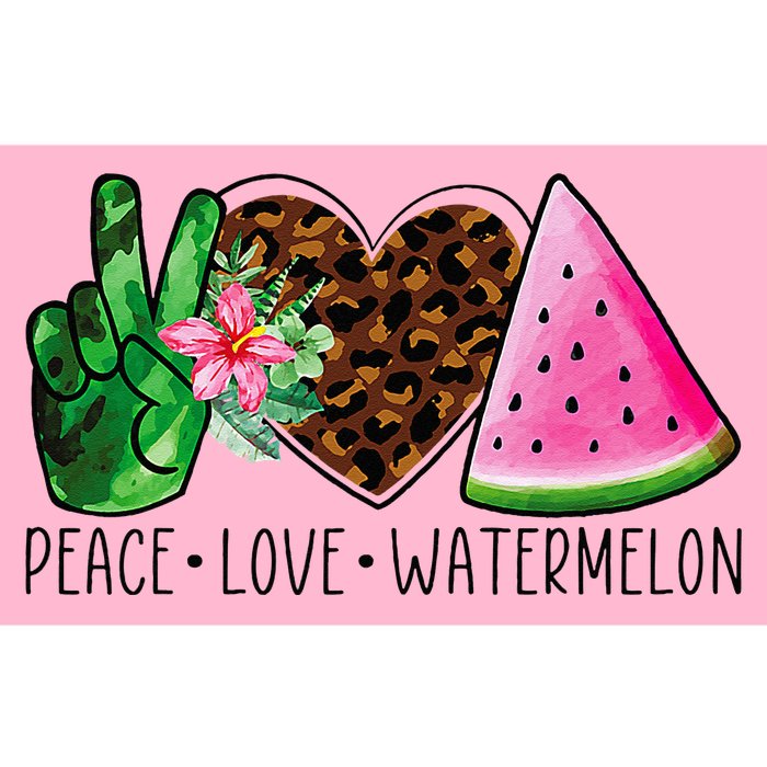 Peace Love Watermelon Summer Bumper Sticker