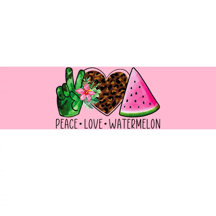 Peace Love Watermelon Summer Bumper Sticker