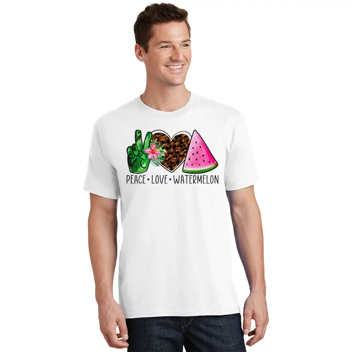 Peace Love Watermelon Summer T-Shirt