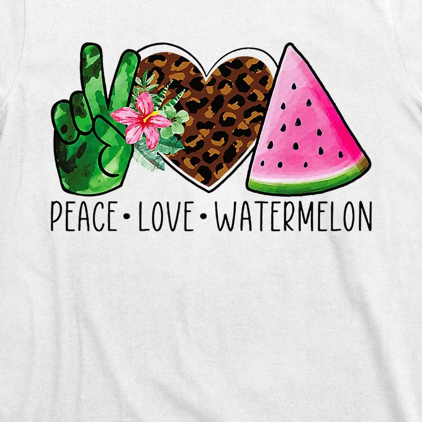 Peace Love Watermelon Summer T-Shirt