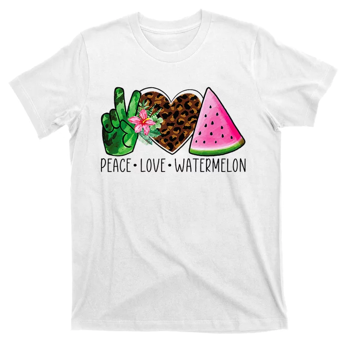 Peace Love Watermelon Summer T-Shirt