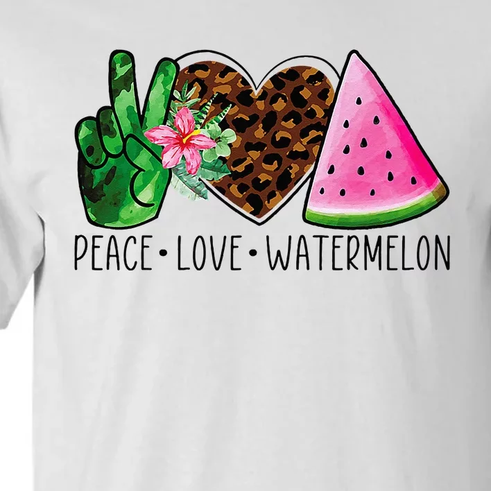 Peace Love Watermelon Summer Tall T-Shirt