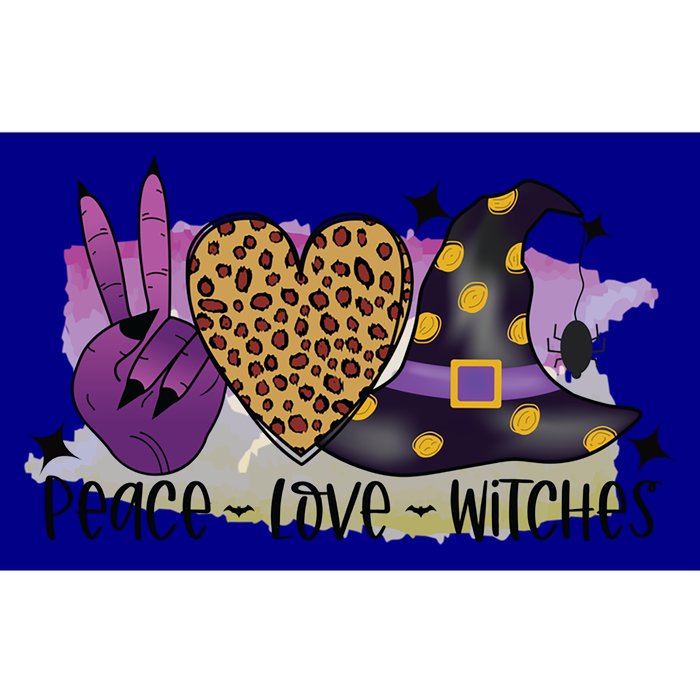 Peace Love Witches Cute Halloween Witch Gift Bumper Sticker