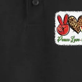 Peace Love Watermelon Leopard Peace Love Watermelon Dry Zone Grid Performance Polo