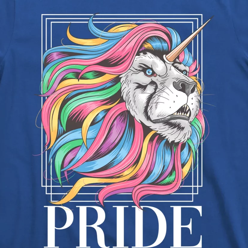 Pride Lion With Rainbow Hair Gift T-Shirt