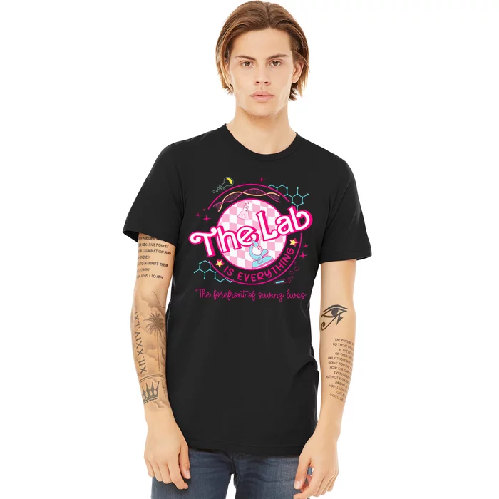 Pink Lab Week 2024 Medical Lab Science Lab Tech Team Premium T-Shirt