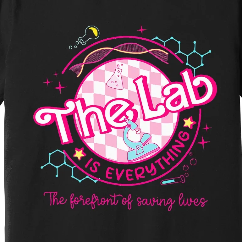 Pink Lab Week 2024 Medical Lab Science Lab Tech Team Premium T-Shirt