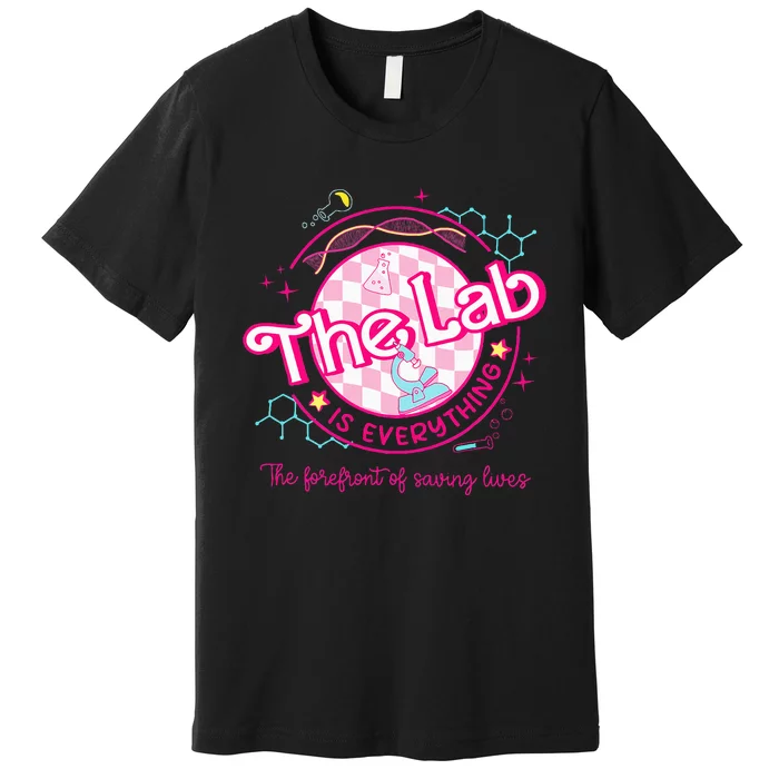 Pink Lab Week 2024 Medical Lab Science Lab Tech Team Premium T-Shirt