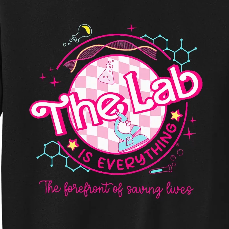 Pink Lab Week 2024 Medical Lab Science Lab Tech Team Tall Sweatshirt