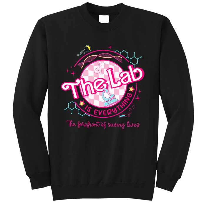 Pink Lab Week 2024 Medical Lab Science Lab Tech Team Tall Sweatshirt