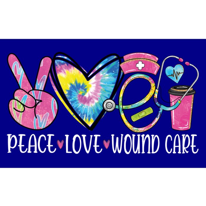 Peace Love Wound Care Nurse Nursing Heart Stethoscope Meaningful Gift Bumper Sticker