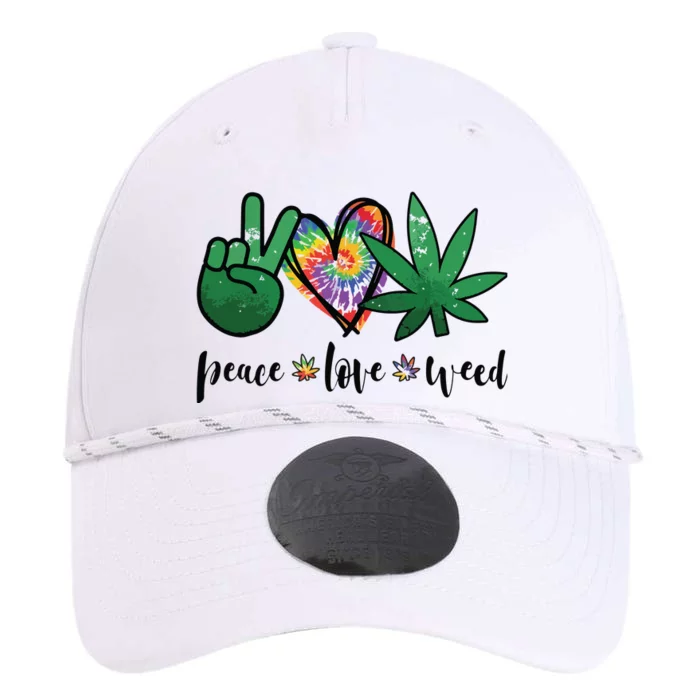 Peace Love Weed Marijuana Hippie Weed Cannabis 420 Stoner Performance The Dyno Cap