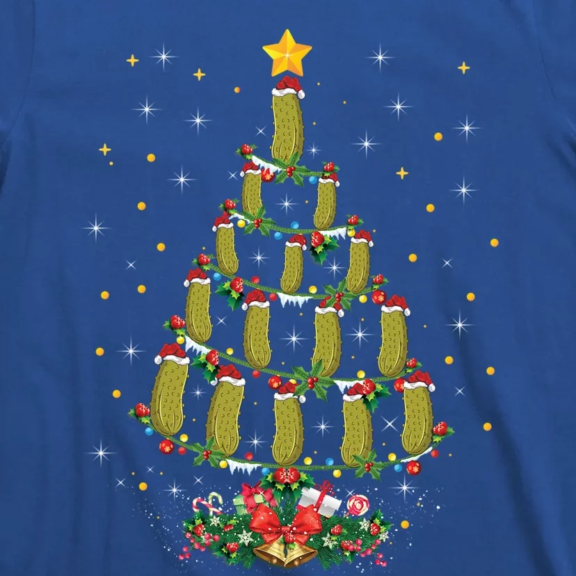 Pickle Lover Xmas Gift Matching Family Pickle Christmas Tree Gift T-Shirt