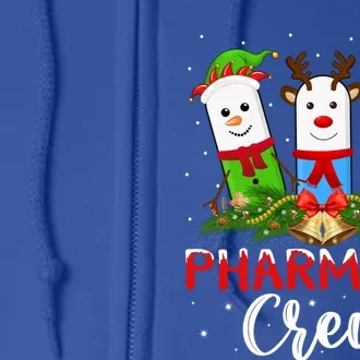 Pharmacist Lover Xmas Pajama Funny Pharmacy Crew Christmas Cool Gift Full Zip Hoodie