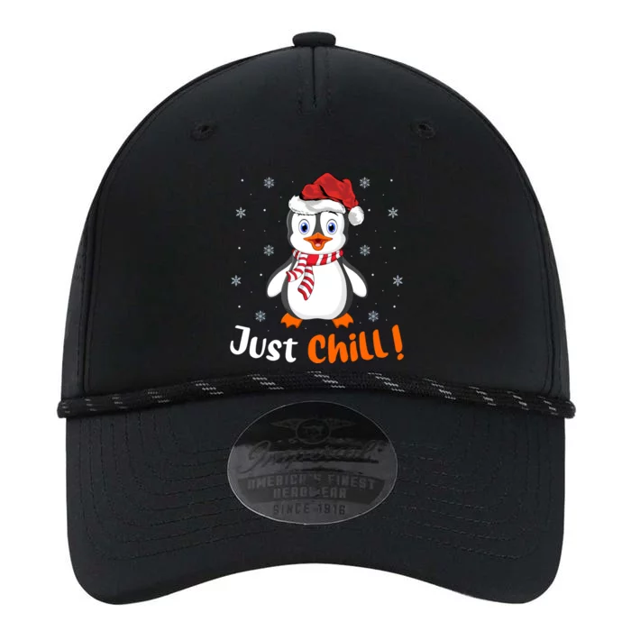 Penguin Lover Xmas Gift Just Chill Penguin Christmas Gift Performance The Dyno Cap