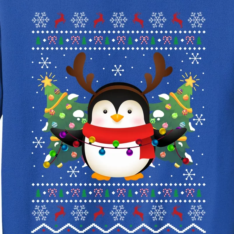 Penguin Lover Xmas Sweater Ugly Santa Penguin Christmas Meaningful Gift Tall Sweatshirt