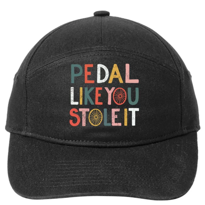 Pedal Like You Stole It Classic 7-Panel Snapback Hat