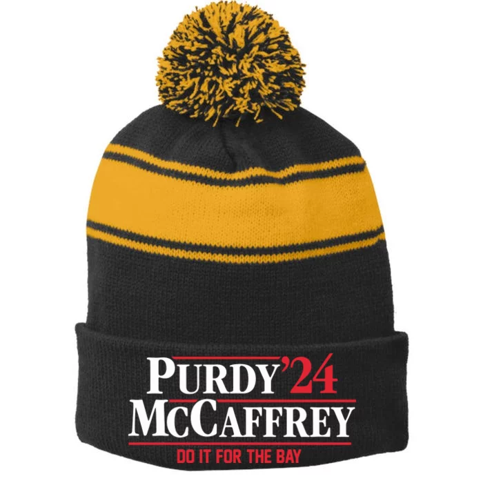 Purdy Mccaffrey 24 Do It For The Bay Stripe Pom Pom Beanie