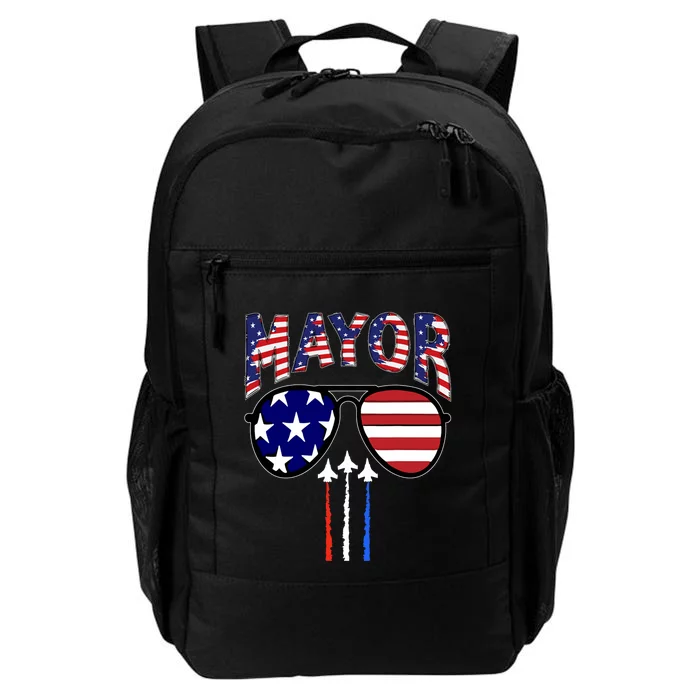 Patriotic Mayor 4th Of July Usa American Flag Daily Commute Backpack