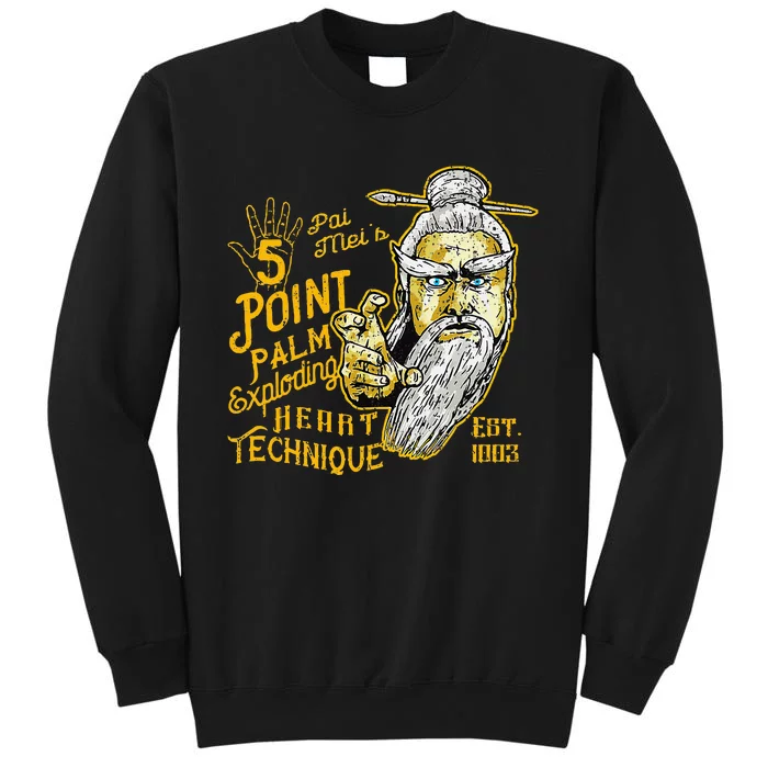 Pai Mei 5 Point Palm Exploding Heart Technique 1 Tall Sweatshirt