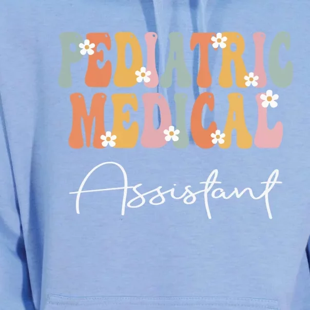 Pediatric Medical Assistant Week Groovy Appreciation Day Gift Unisex Surf Hoodie