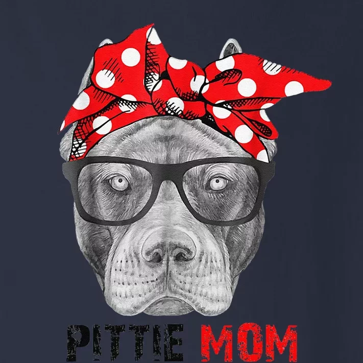 Pittie Mom And Pitbull Dog Lovers Toddler Long Sleeve Shirt