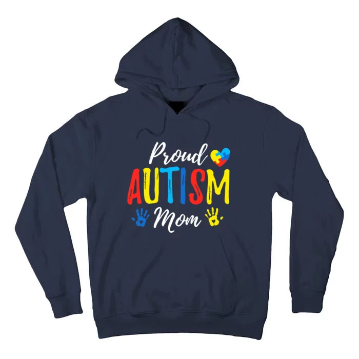 Proud Mom Autism Awareness Family Matching Tall Hoodie