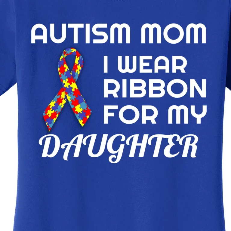 Proud Mom Autism Awareness Gift Proud Autism Mom Gift Women's T-Shirt