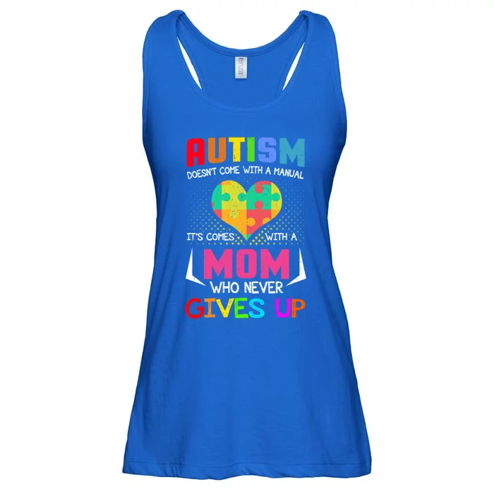 Proud Mom Autistic Daughter Son Moms Autistic Giftparent Great Gift Ladies Essential Flowy Tank