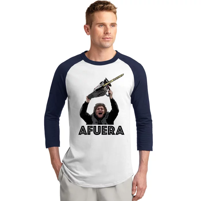 President Milei Afuera Baseball Sleeve Shirt