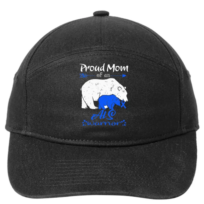 Proud Mom, ALS Warrior 7-Panel Snapback Hat