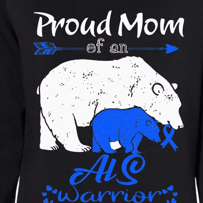 Proud Mom, ALS Warrior Womens California Wash Sweatshirt