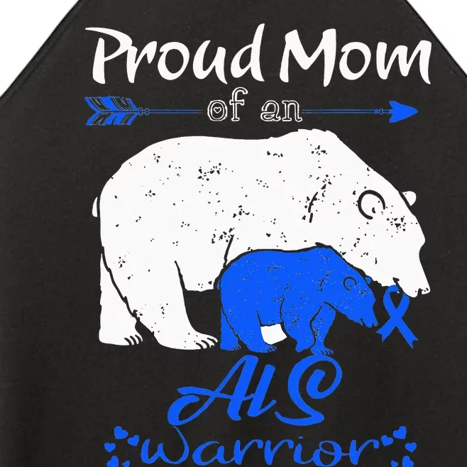 Proud Mom, ALS Warrior Women’s Perfect Tri Rocker Tank