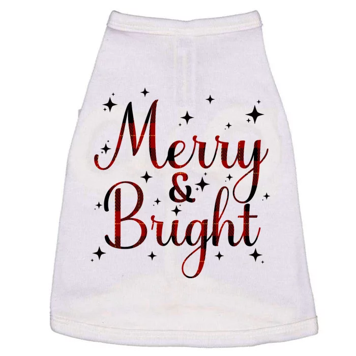 Plaid Merry And Bright Buffalo Matching Family Christmas Pjs Long Sleeve Doggie Tank