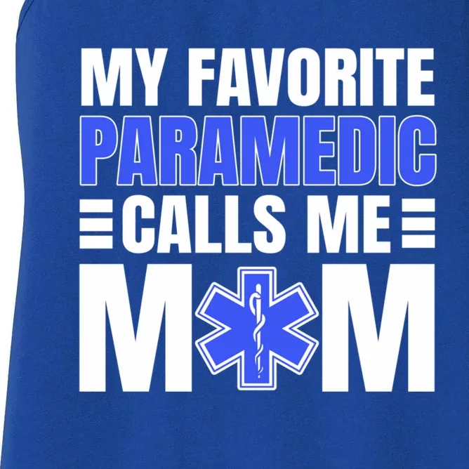 Paramedic Mom Ambulance Attendant Emt Mother's Day Gift Women's Racerback Tank